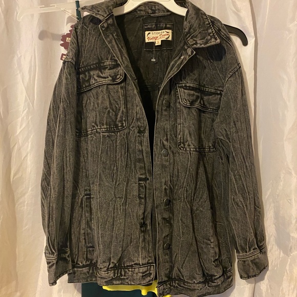 NWOT Vintage Oversized Denim Jacket - Picture 1 of 5